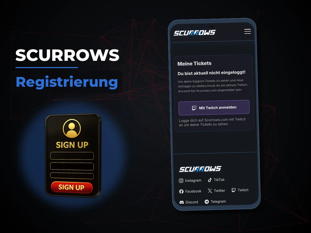 Scurrows - Registrierung
